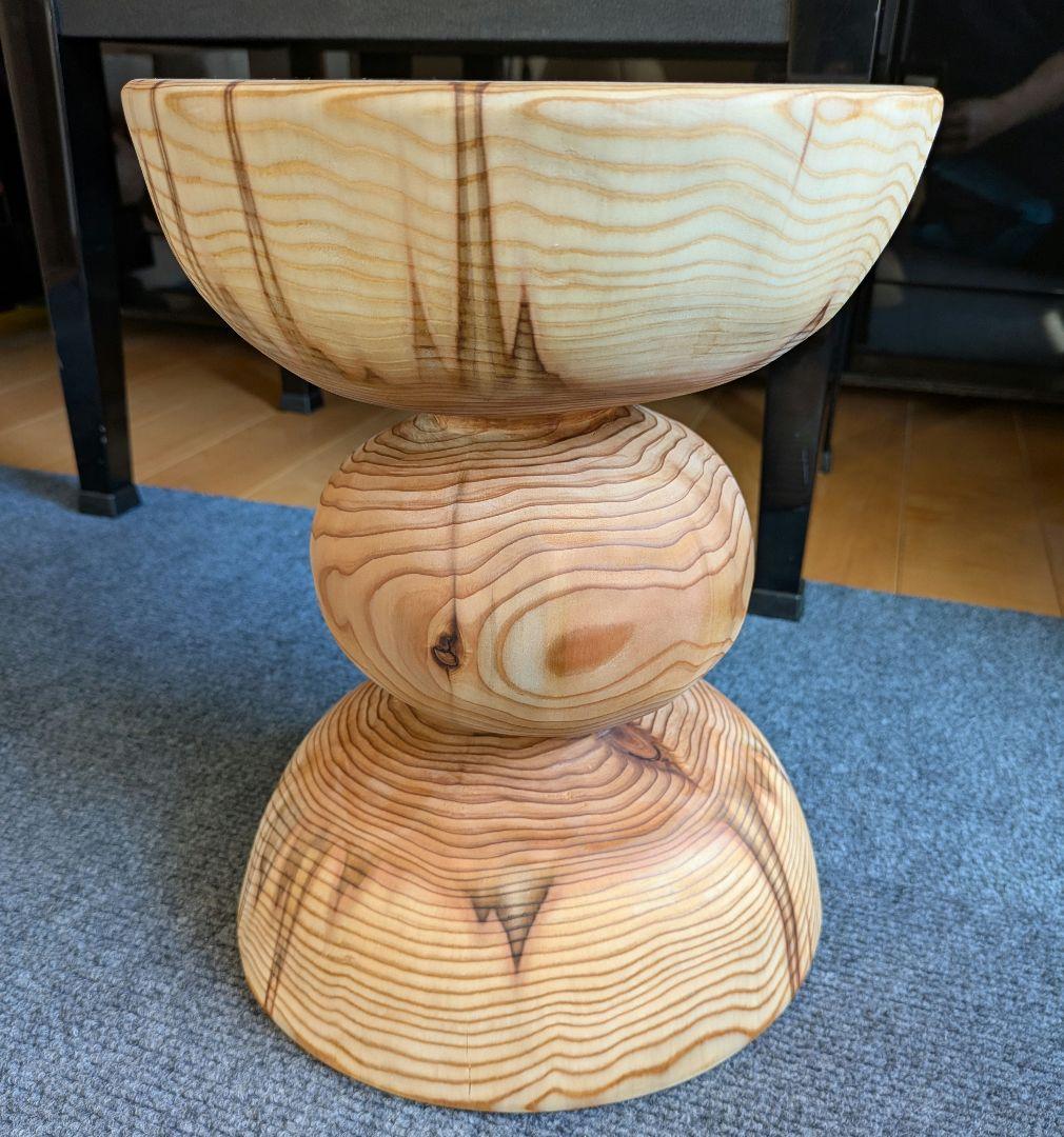 杉　希少　丸太　椅子　スツール　高さ約30.5㎝