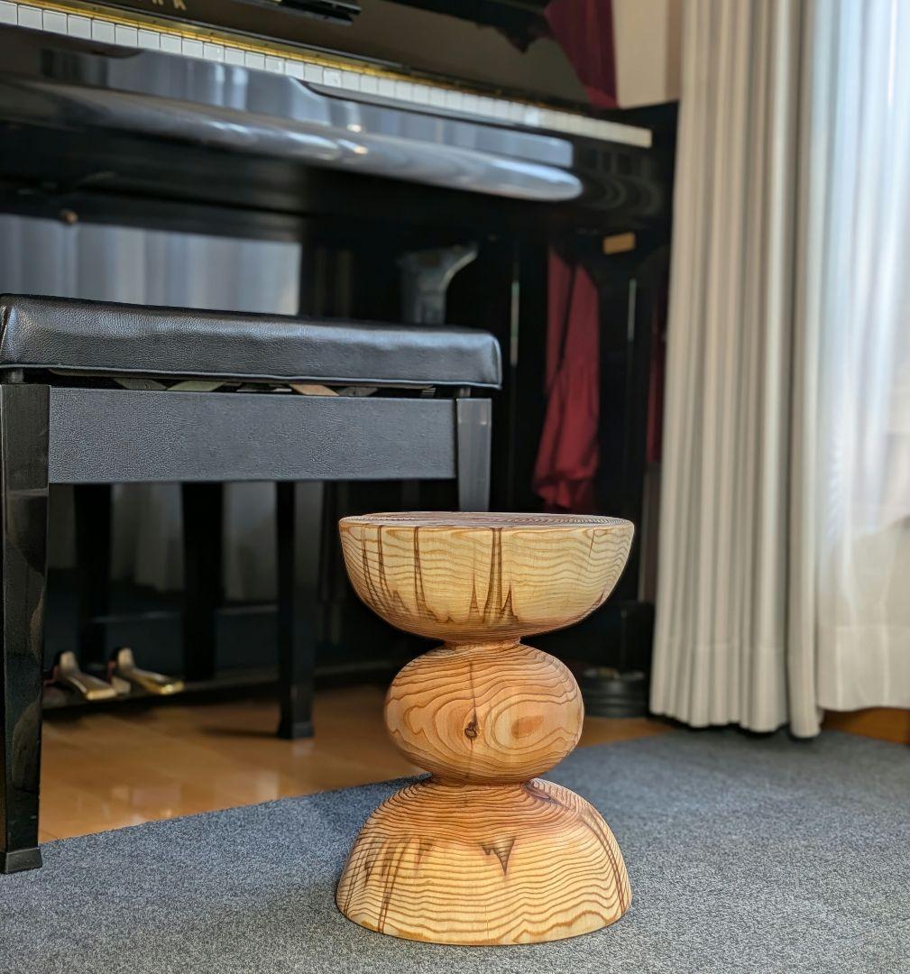 杉　希少　丸太　椅子　スツール　高さ約30.5㎝