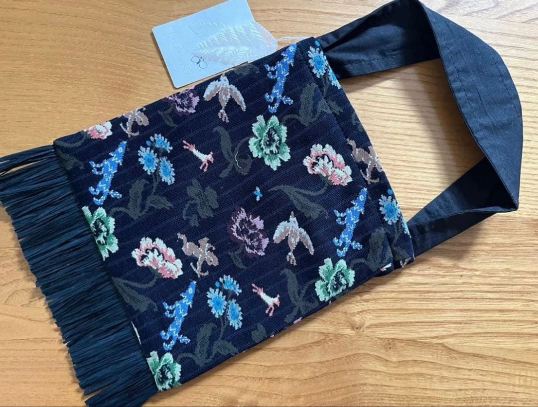 ミナペルホネン フリンジバッグ　wolf & flower 定価以下