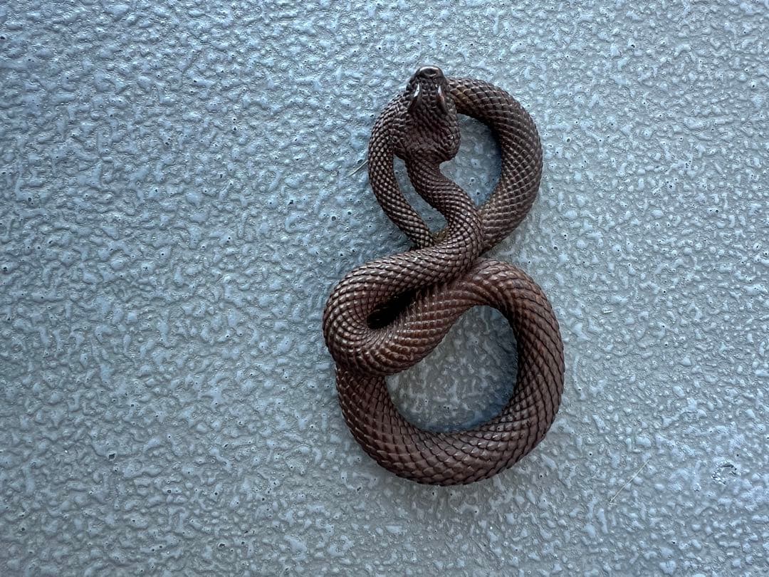 銅製 蛇 置物 107.5g