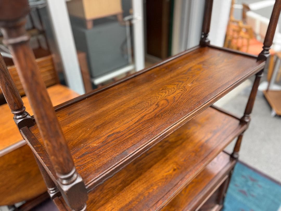 オランダ製☆ダッチカントリー／オープンシェルフ／3段シェルフ／収納家具／オーク材