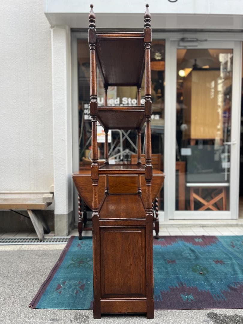 オランダ製☆ダッチカントリー／オープンシェルフ／3段シェルフ／収納家具／オーク材