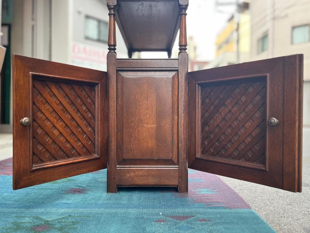 オランダ製☆ダッチカントリー／オープンシェルフ／3段シェルフ／収納家具／オーク材