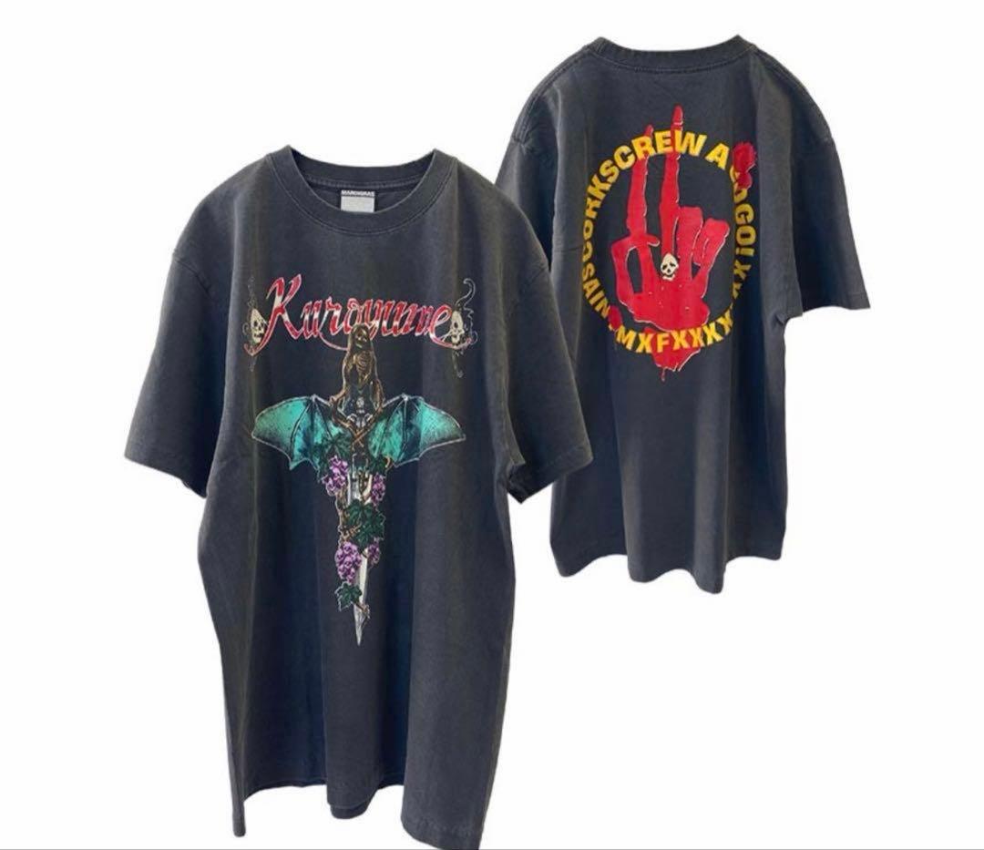 黒夢 SAINT Mxxxxxx Knife & Grape Tシャツ XL