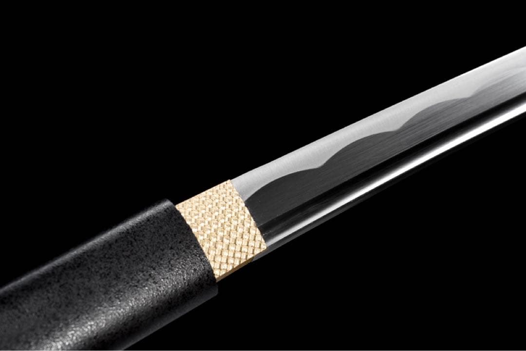 黑武士 二尺四寸 居合刀 黒石目鞘 模擬刀 日本刀 模造刀 稽古