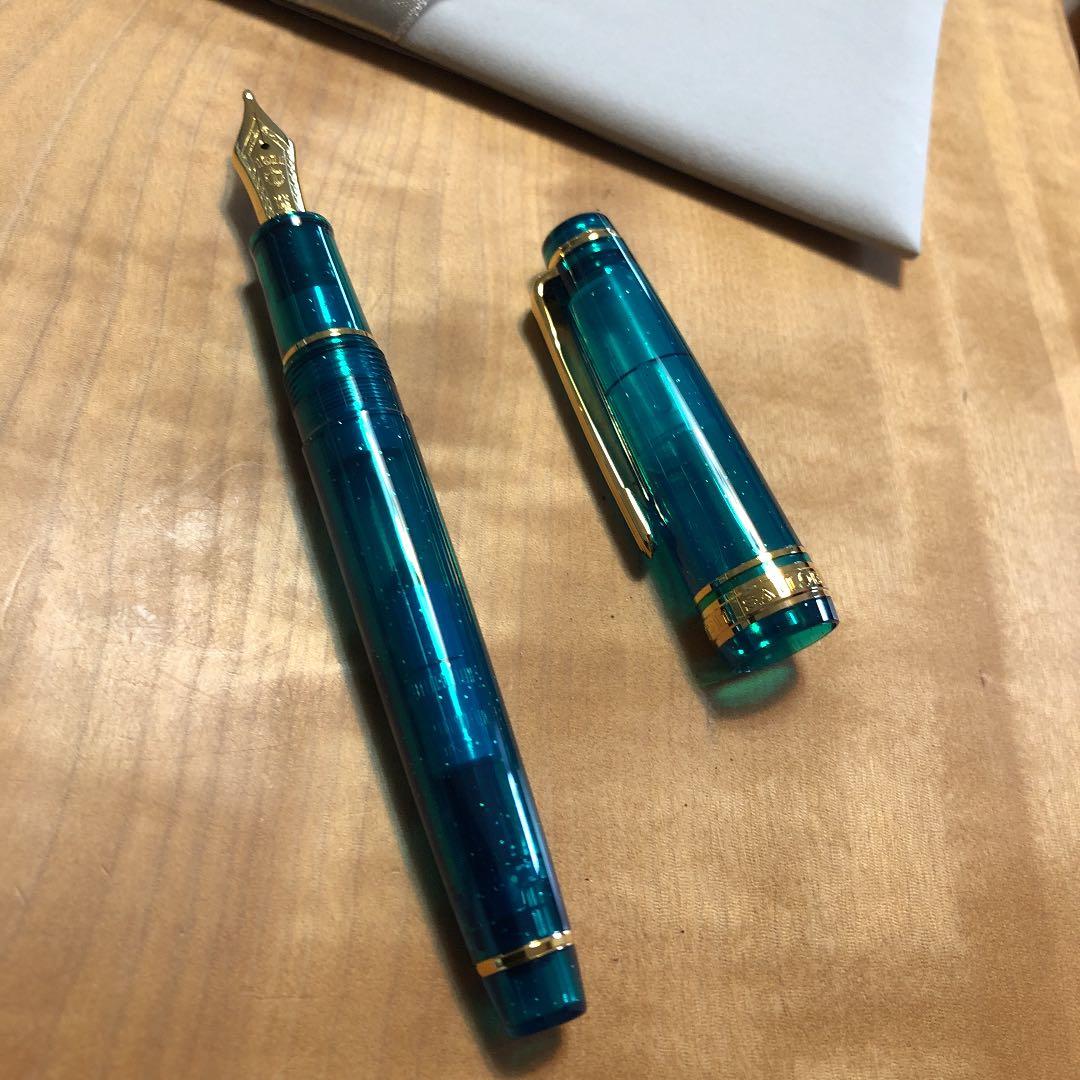 北米限定　セーラー万年筆　グリーンネビューラー