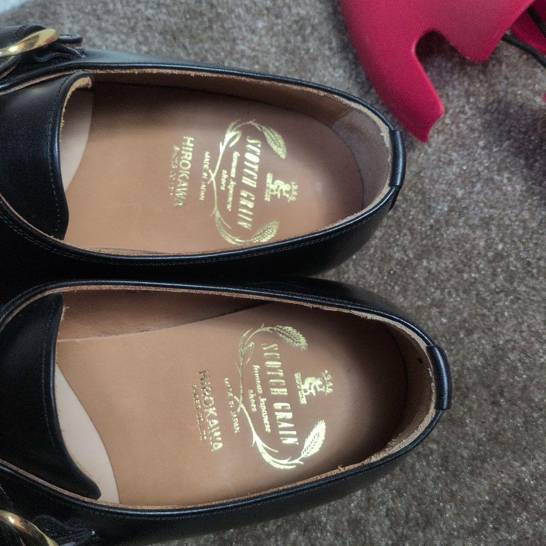 【美品✨SCOTCH GRAIN✨2E✨25cm】レザー ビジネス シューズ 黒