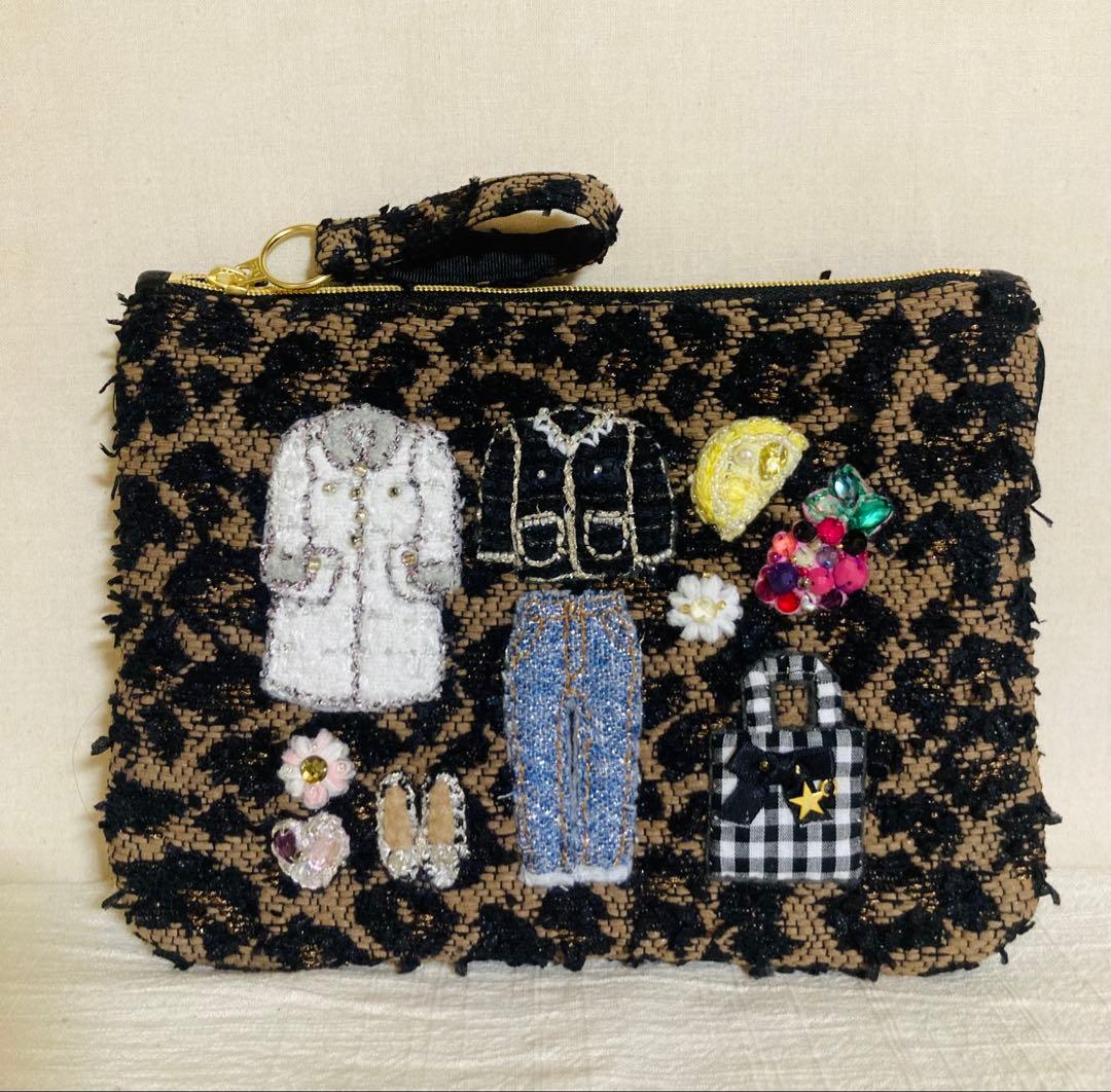 TR ミロスツイードポーチ　3点