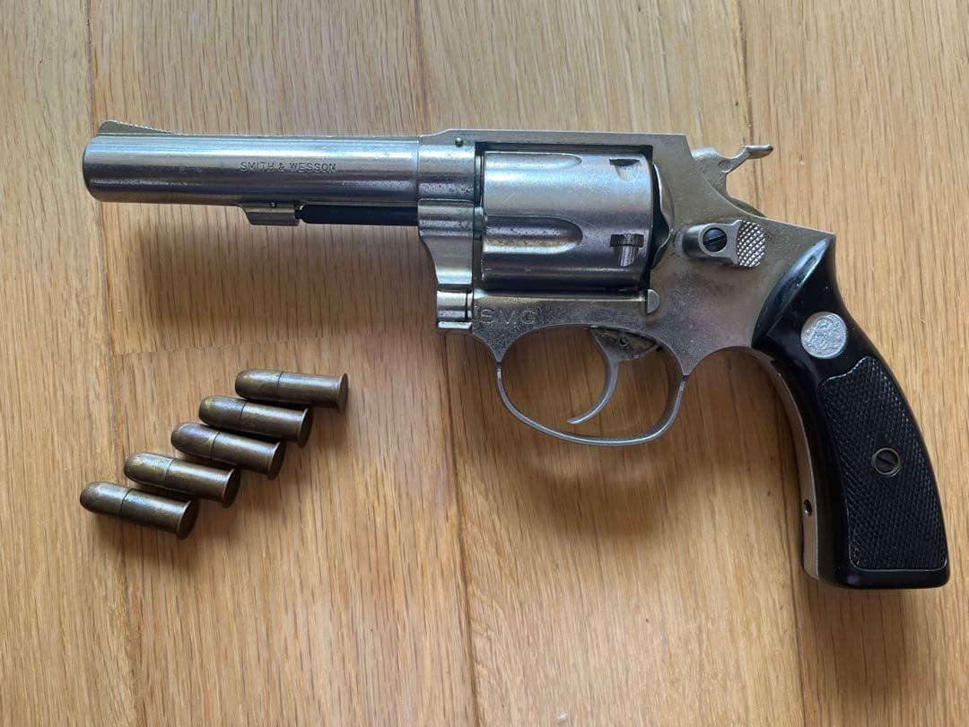 国際産業　金属製リボルバー カートリッジ5個付き　未発火