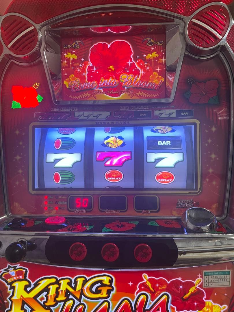 5号機　キングハナハナ　パチスロ　実機
