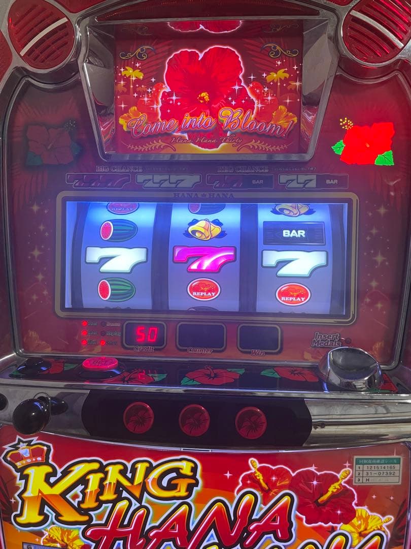 5号機　キングハナハナ　パチスロ　実機