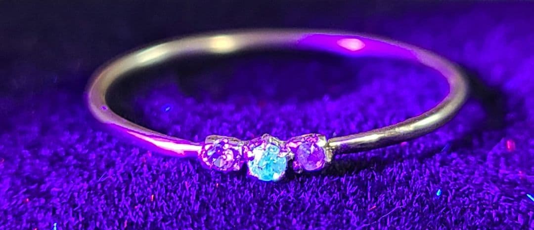 限定1本★アーガイルピンクダイヤモンドバターリャパライバトルマリン18金リング★