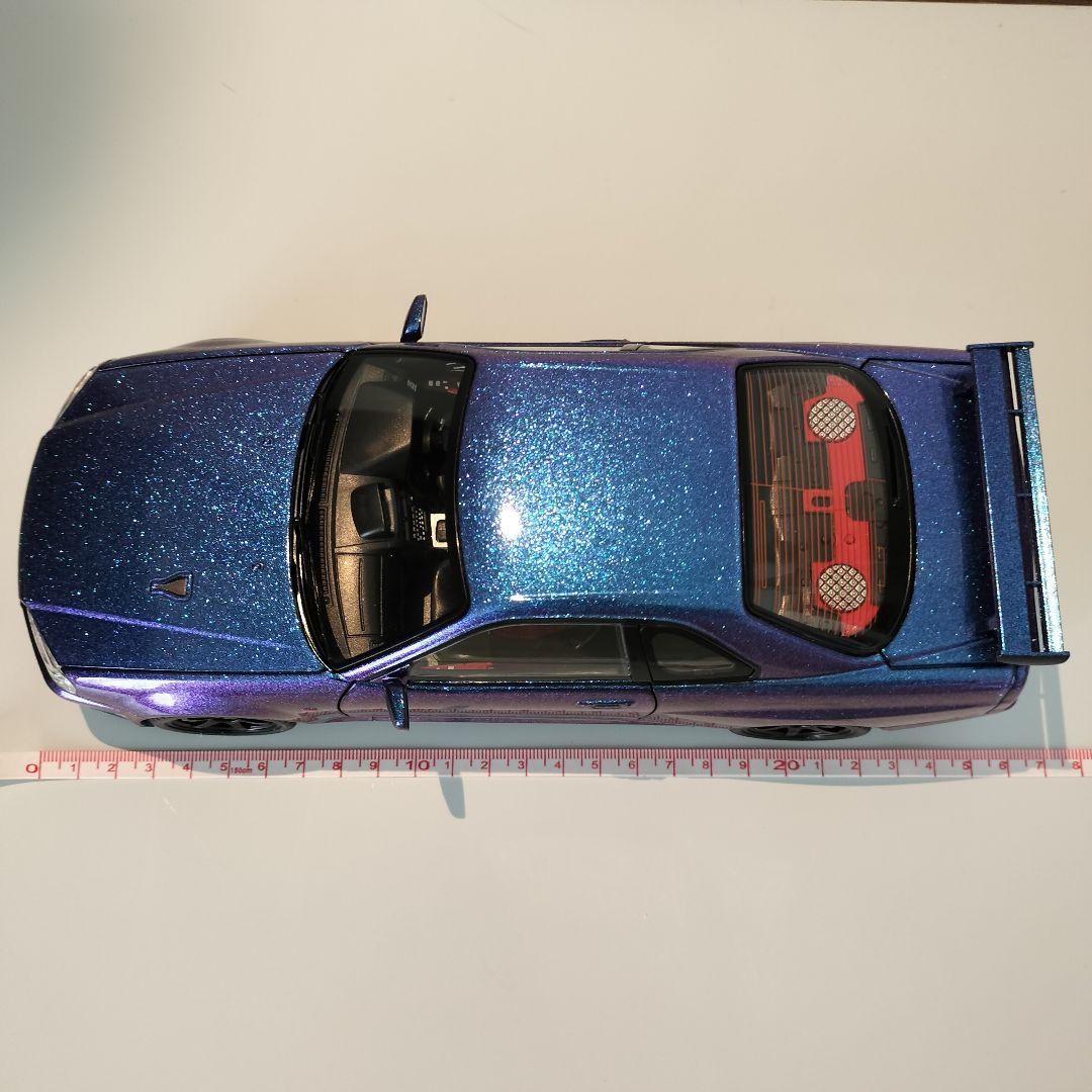 ど迫力 1/18 Nissan GT-R R34 ミニカー マジョーラ 新品