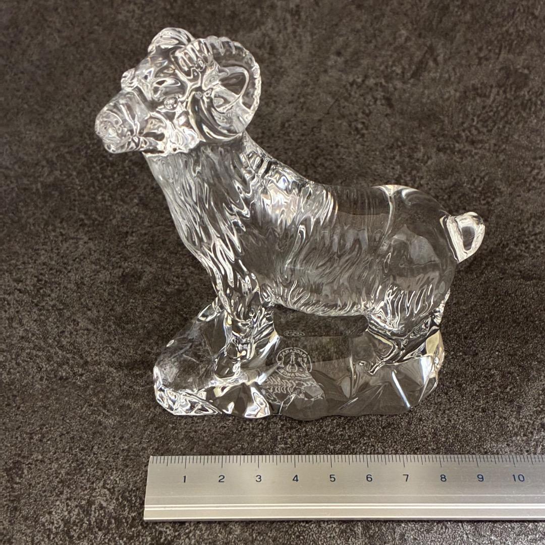 バカラ 干支 未 クリスタルガラス 置き物 オブジェ 箱付き Baccarat
