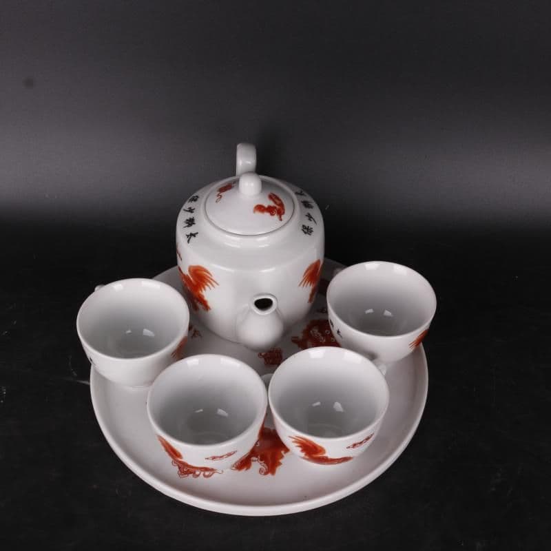 清乾隆 太獅少保ティーポットカップです 現代工芸品 美術品 置術物