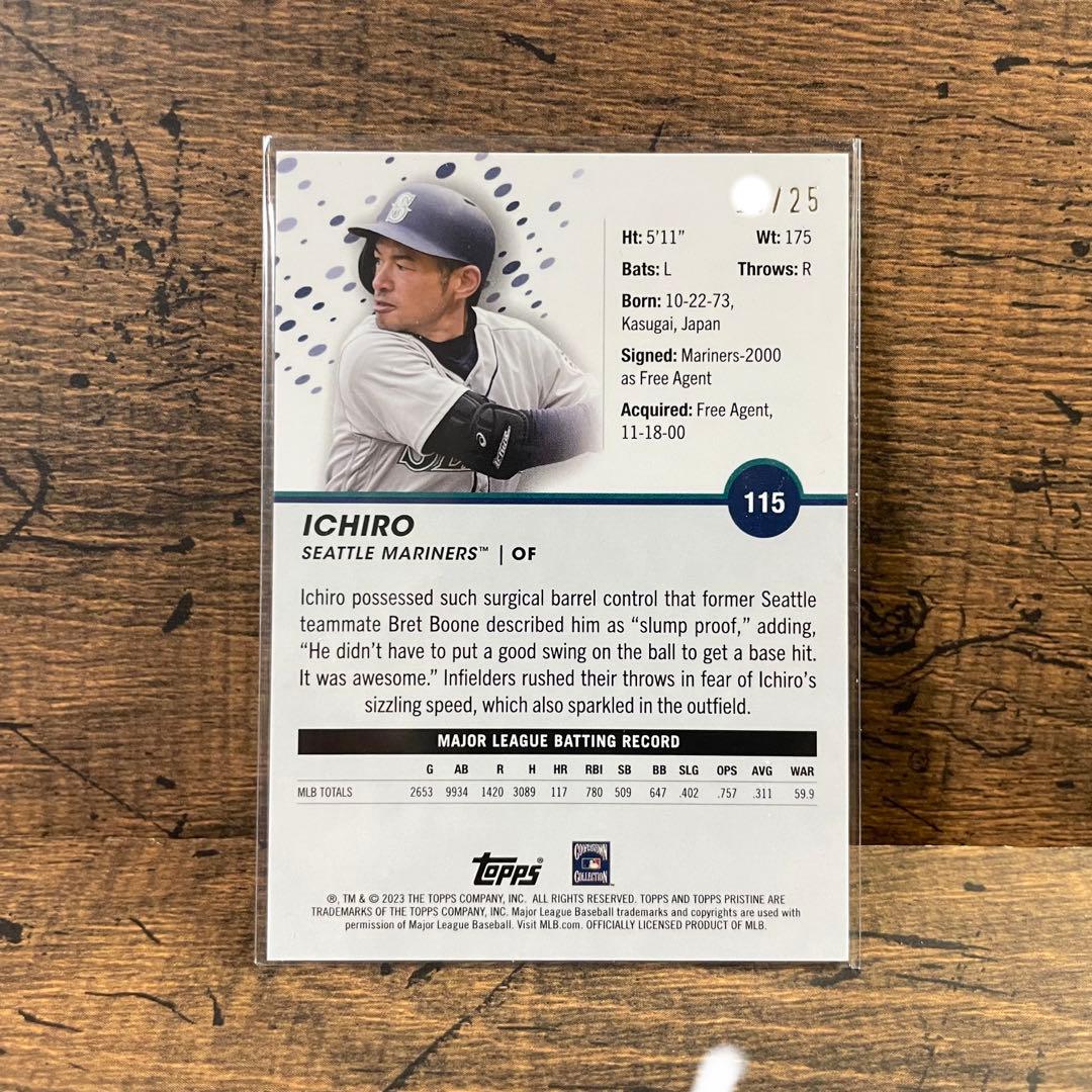 イチロー 世界25枚限定 プリスティン オレンジパラレル　topps