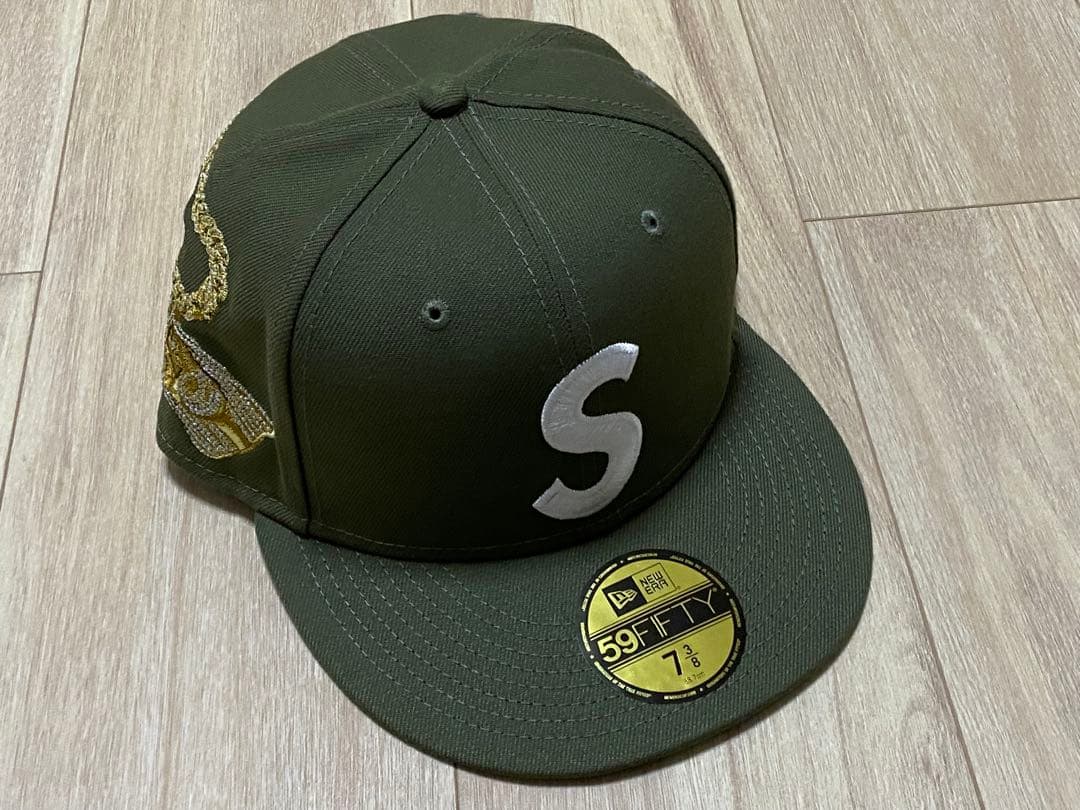 Supreme New Era Sロゴ キャップ 7 3/8