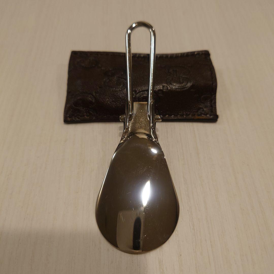 GUCCI グッチ　携帯用　靴べら（シューホーン）　 レザーケース付き