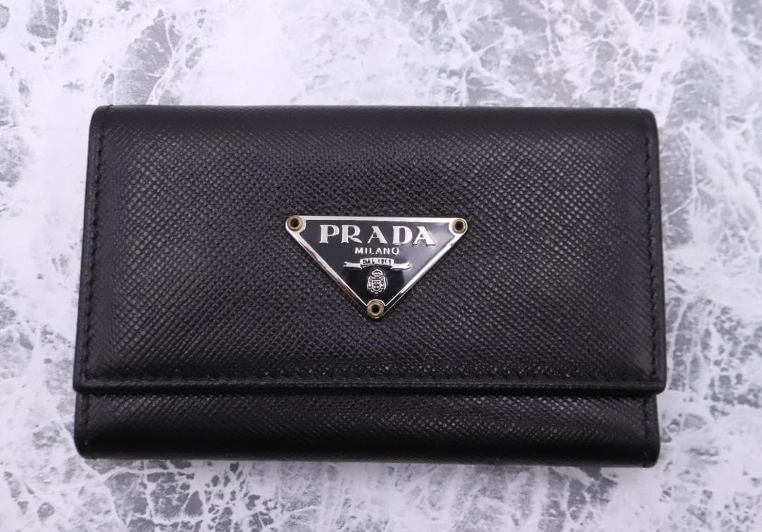 ◇PRADA プラダ キーケース M222A サフィアーノレザ－ 箱付き