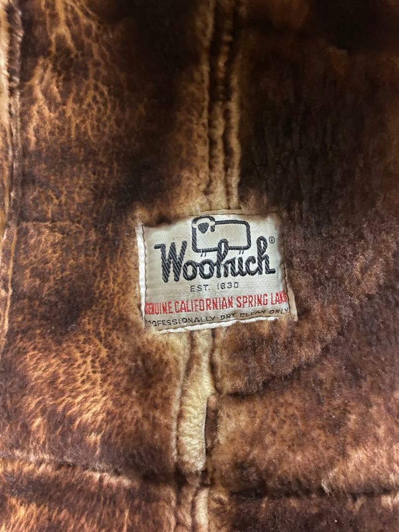 ウールリッチ　ヴィンテージ　ムートン　ランチ　コート　サイズ38
