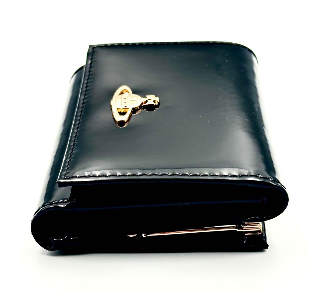 【新品✦人気】Vivienne Westwood 三つ折り財布 ブラック/黒
