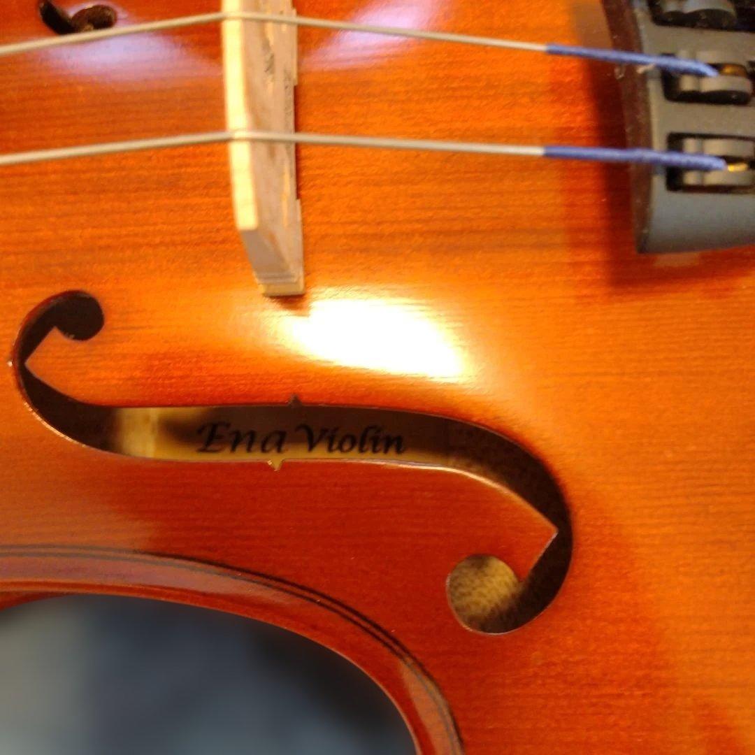 恵那Ena分数バイオリン1/2本体　弓 ソフトケース　肩当て　2021年日本製