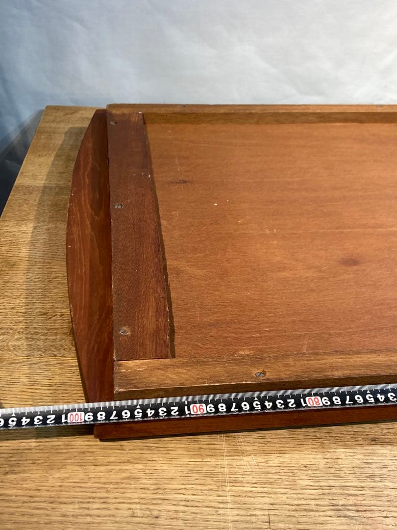 大型木製ミラー 1010×630 木枠 レトロ ビンテージ アンティーク サロン