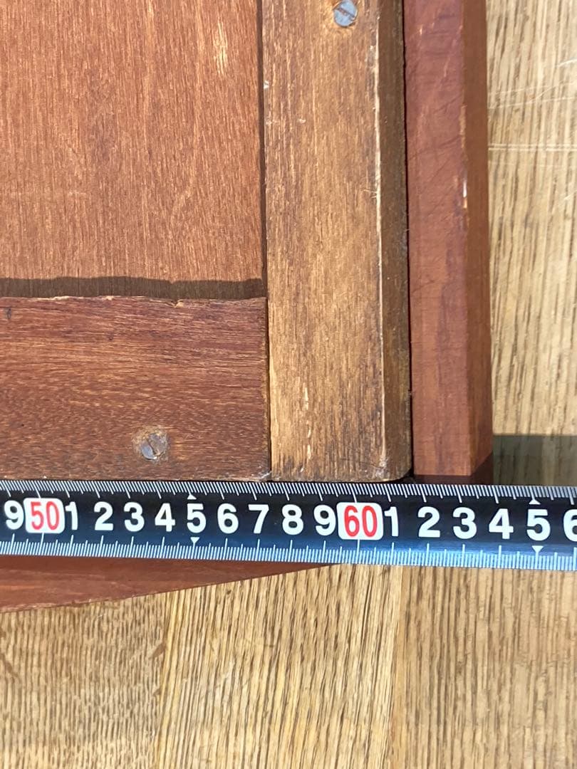 大型木製ミラー 1010×630 木枠 レトロ ビンテージ アンティーク サロン