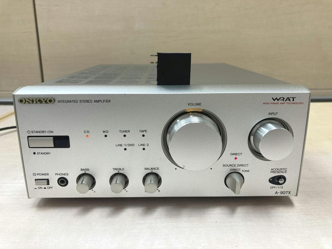 ★整備済み★ONKYO　A-907X　SPリレー交換済み　上級機　取説　上美品④