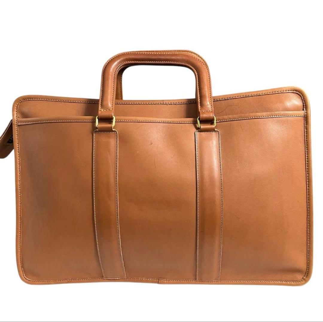 コーチ　オールドコーチ　ビジネスバッグ　レザー　ブラウン　A4