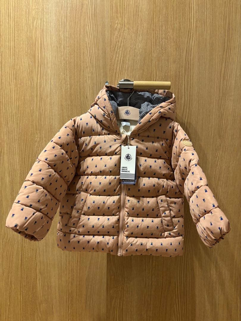 プチバトー　フード付きダウン