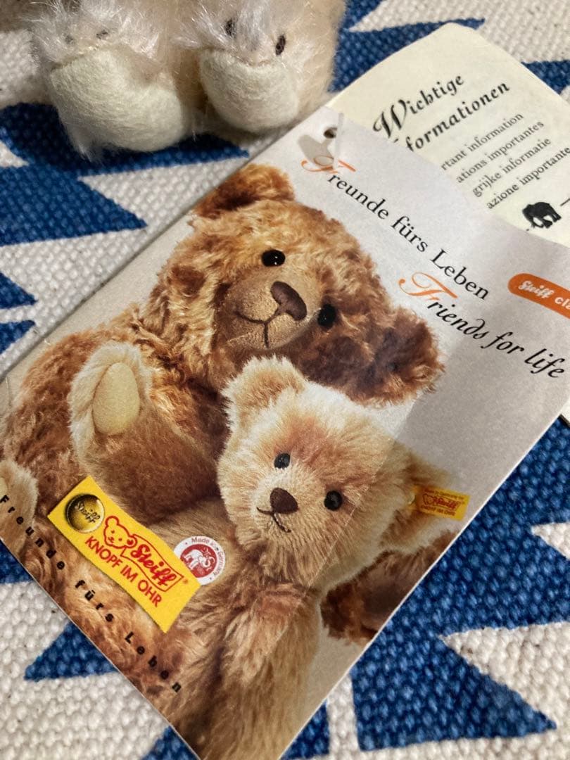 シュタイフ テディベアタグ付き廃盤レア‼️小さいくまさん