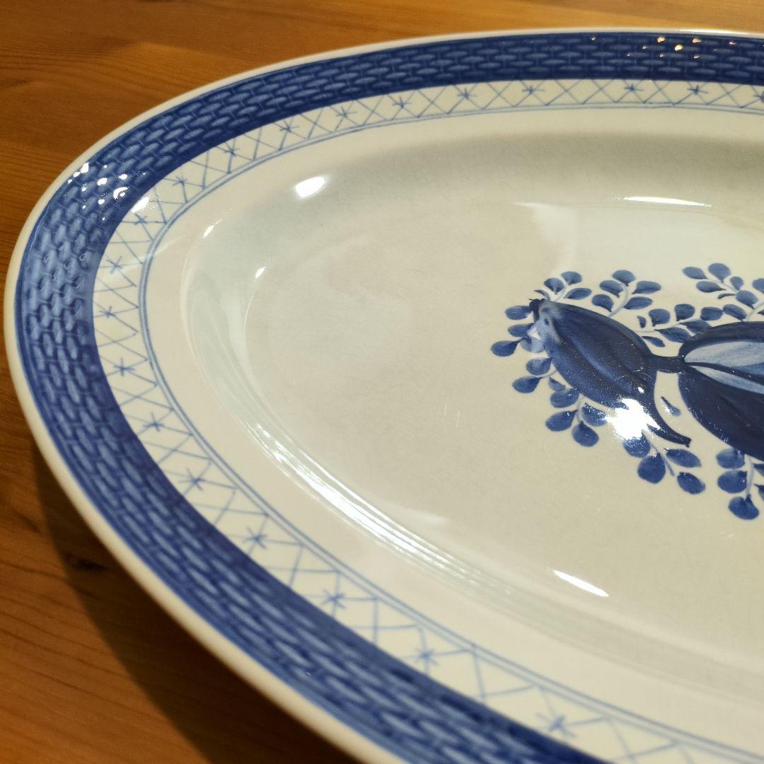   Fajance オーバルプレート