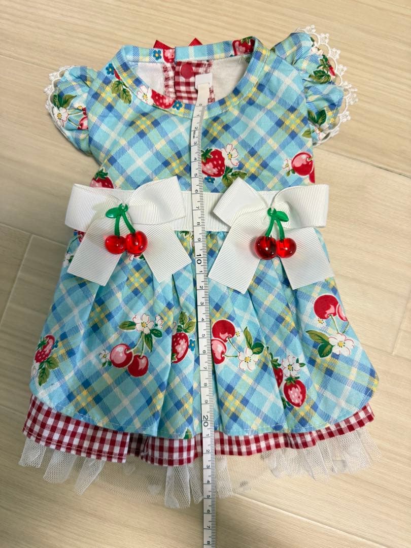 限定品！Candybuppie さくらんぼいちごワンピース犬服 XSTサイズ