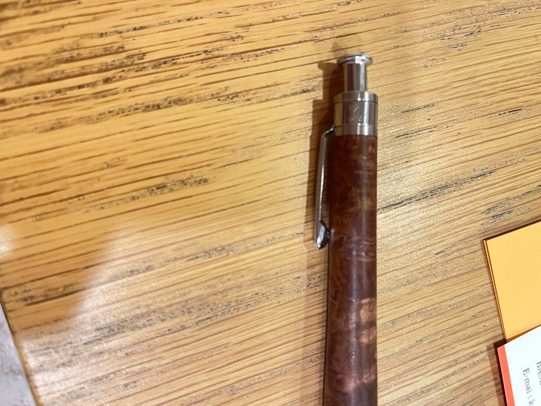 工房楔　花梨瘤　0.5mmシャープペンシル 固定口金付き