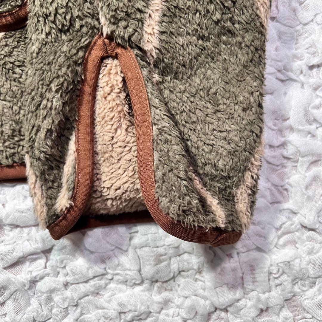 『KAPITAL』　総柄　フリース　パーカー　酔い縞柄　希少　カーキ　【S】