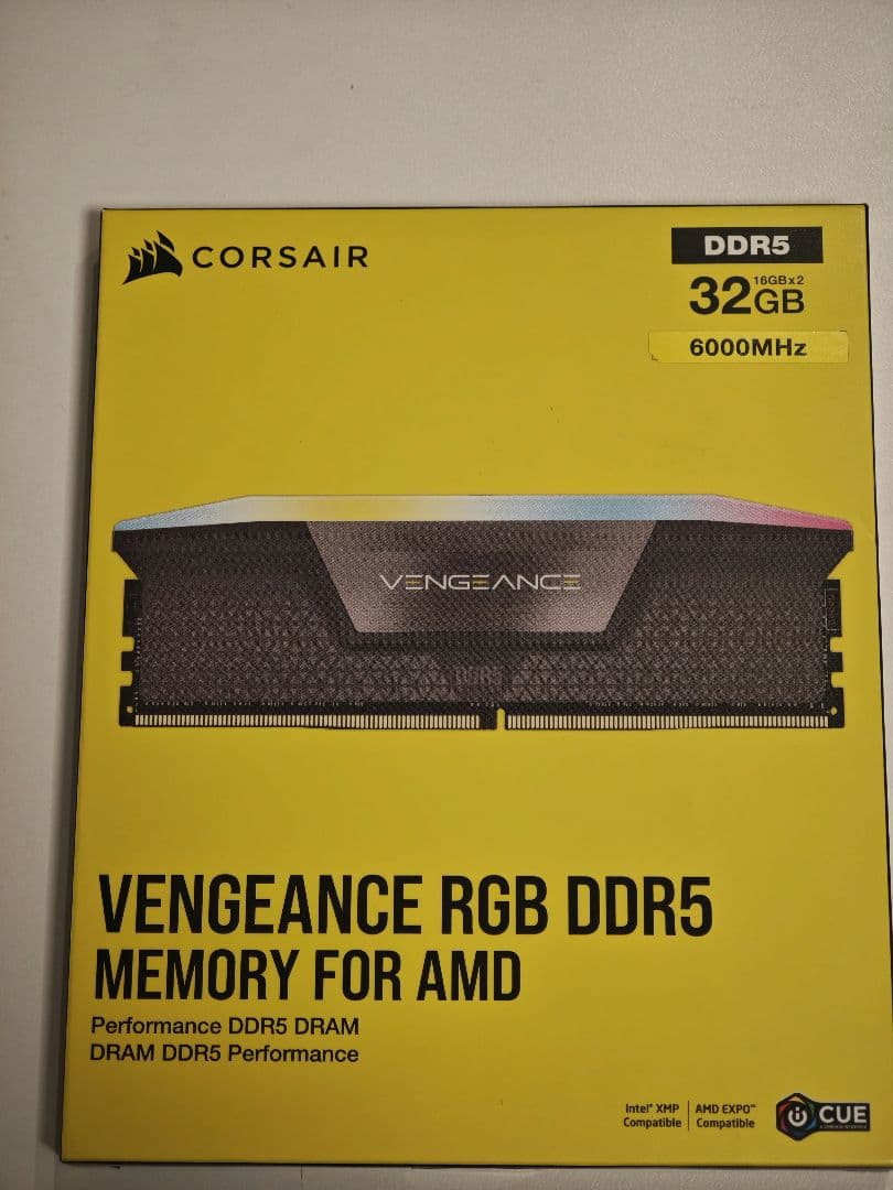 メモリー M.0322Corsair RGB DDR5 32GB 6000MHz