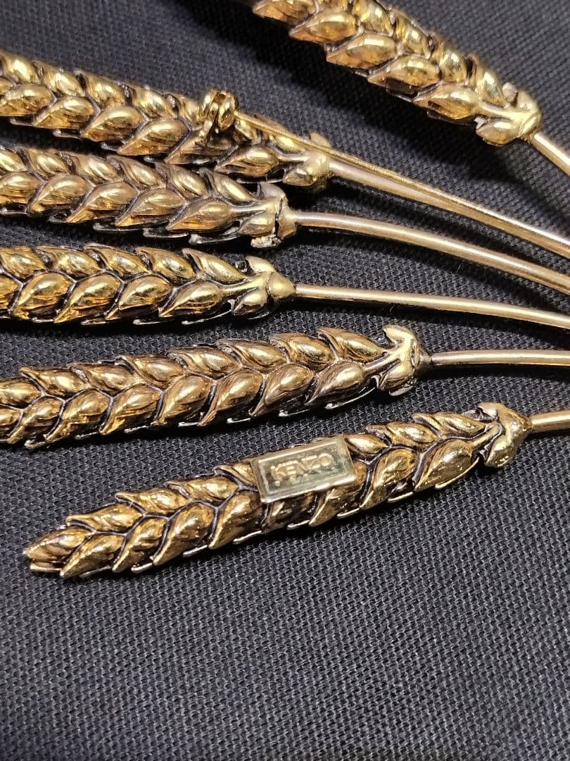 KENZO ブローチ　稲穂　麦穂