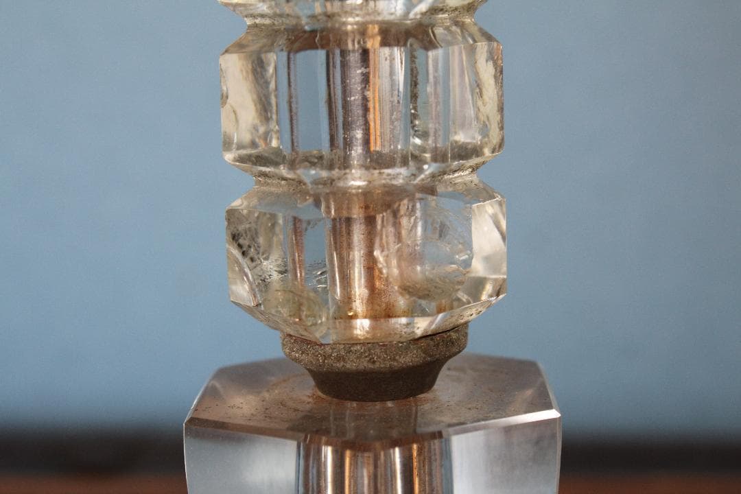 品番　a-0294 二灯電気スタンド　アンティーク　レトロ　照明　電笠