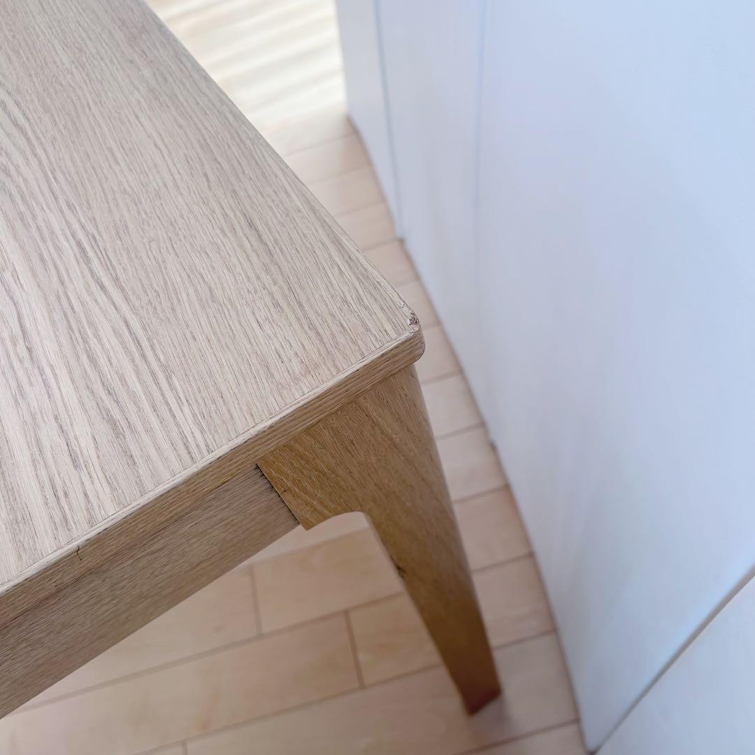IKEA EKEDALEN 伸長式テーブル W80〜120オーク無垢材 イケア