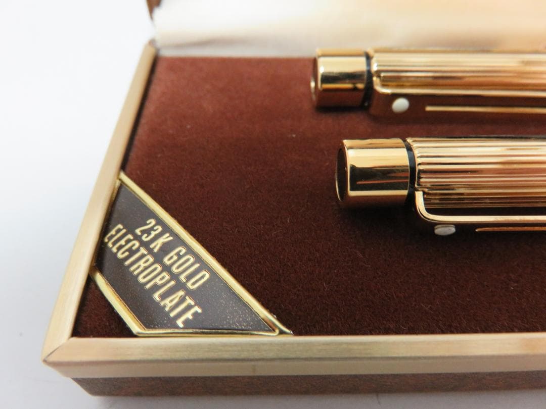 Sheaffer Targa ボールペン シャープペン セット 23Kメッキ