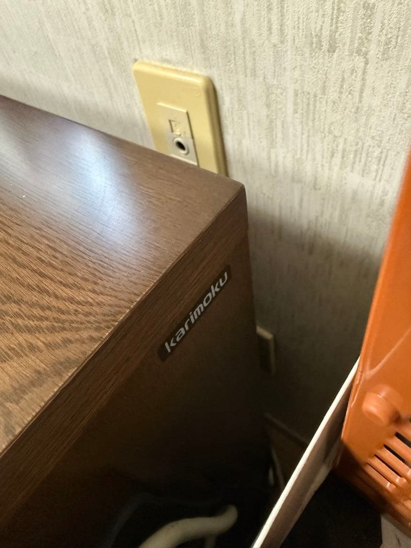 両開き　収納棚　収納　カリモク