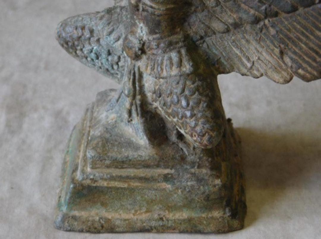 クメール 青銅 ガルーダ バイヨン期 アンコールワット 仏像 仏教美術 骨董