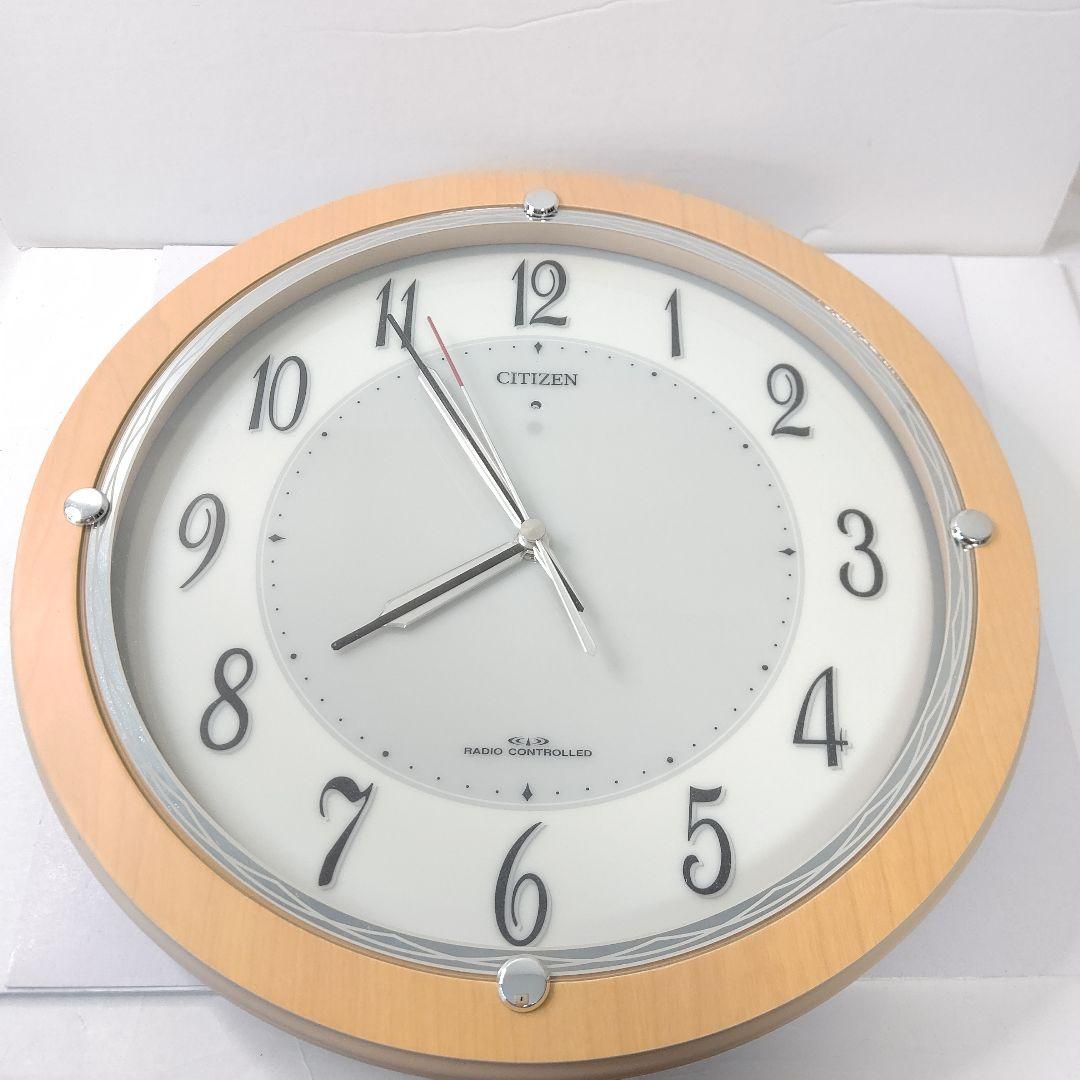 美品　シチズン　リズム　電波　ソーラー　掛け時計　サイレント秒針　クロック