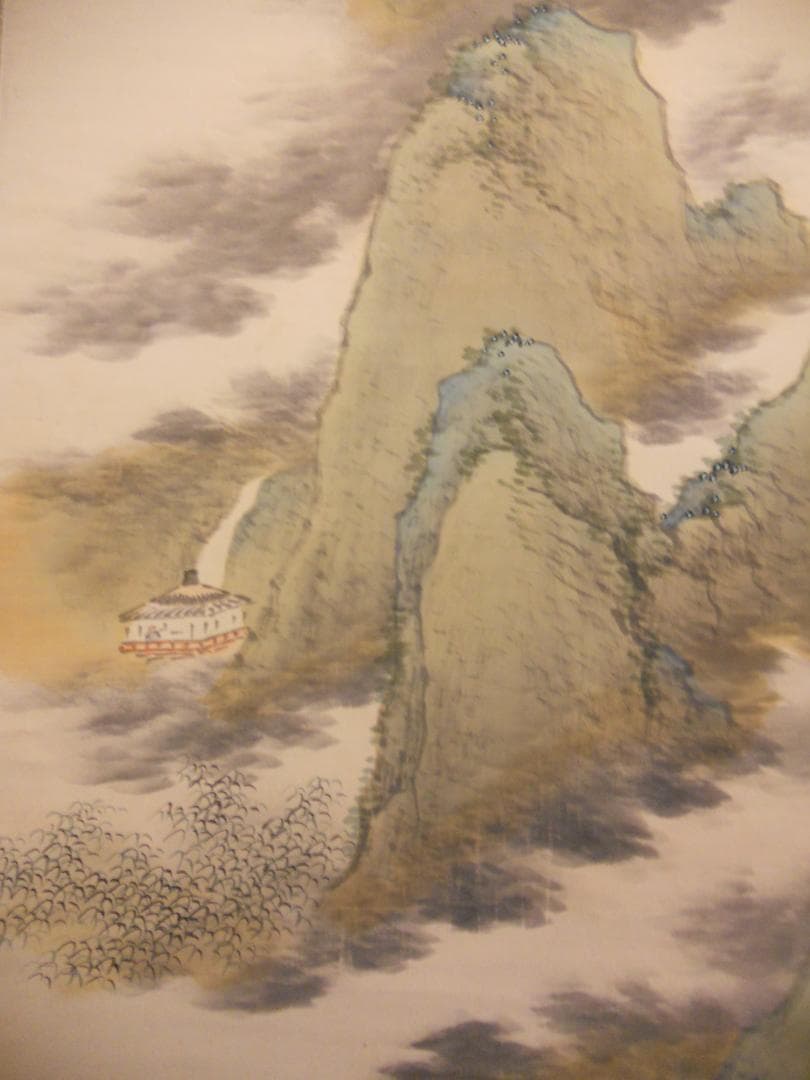 掛け軸 古幸 神都ノ冬 絹本 希少 軸装 茶道具 掛軸 美品 です。