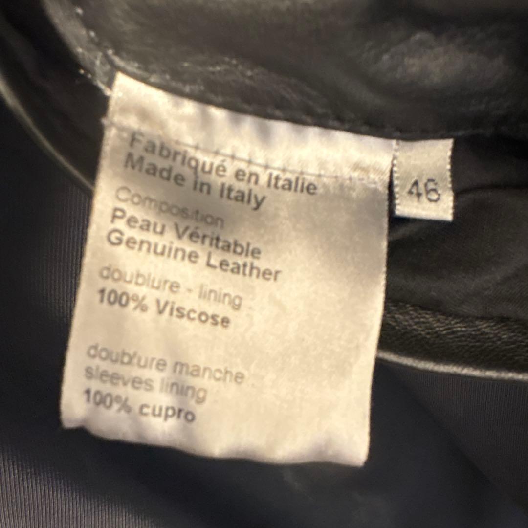 【エディ期】ディオールオム　レザージャケット　2007SS ランウェイモデル