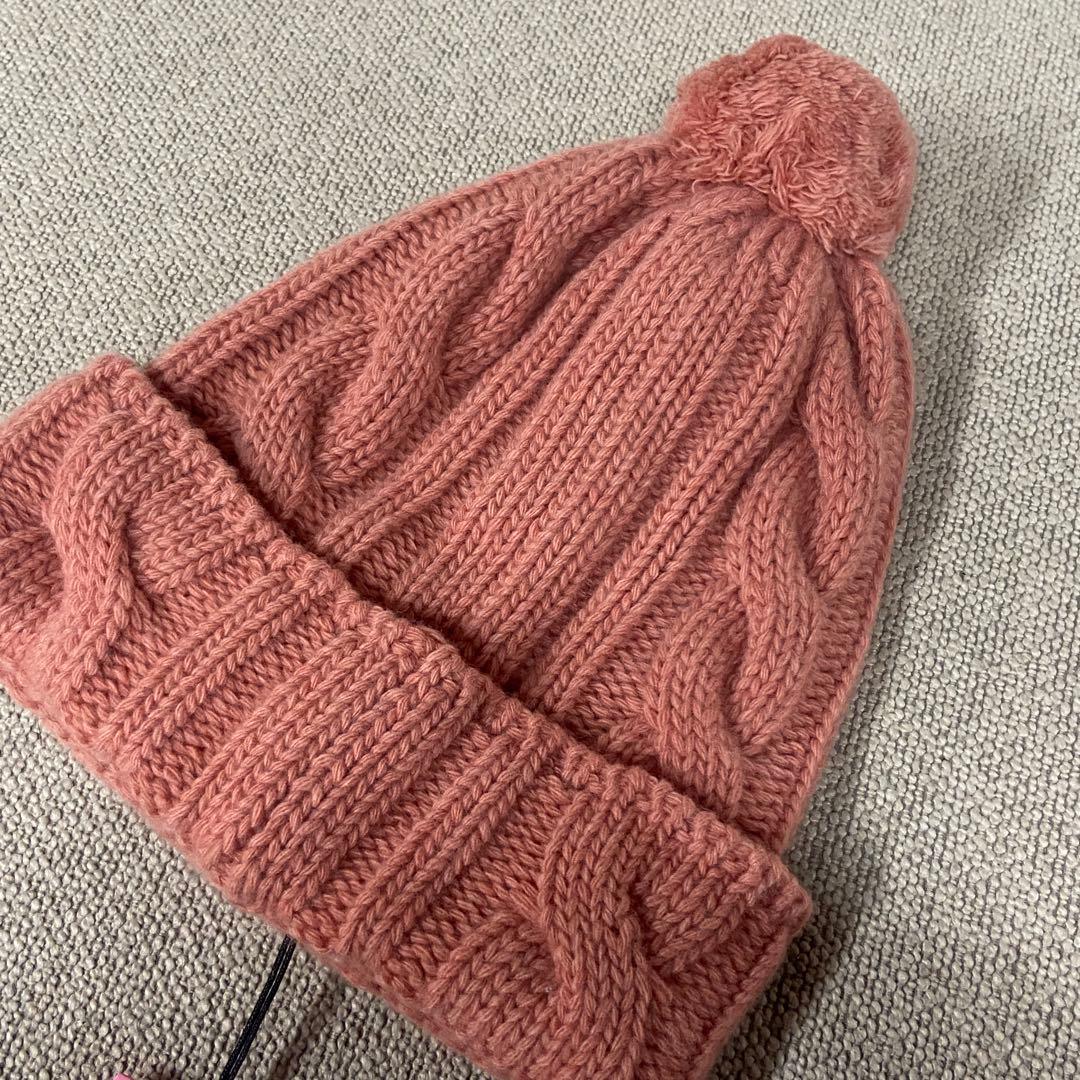 未使用⭐️グッチ x ノースフェイス コラボ ニット帽 ピンク