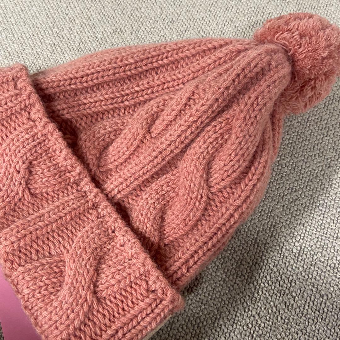 未使用⭐️グッチ x ノースフェイス コラボ ニット帽 ピンク