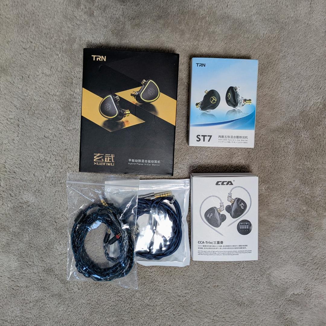 CCA / TRN イヤフォン ＋ 4.4mmバランスケーブル