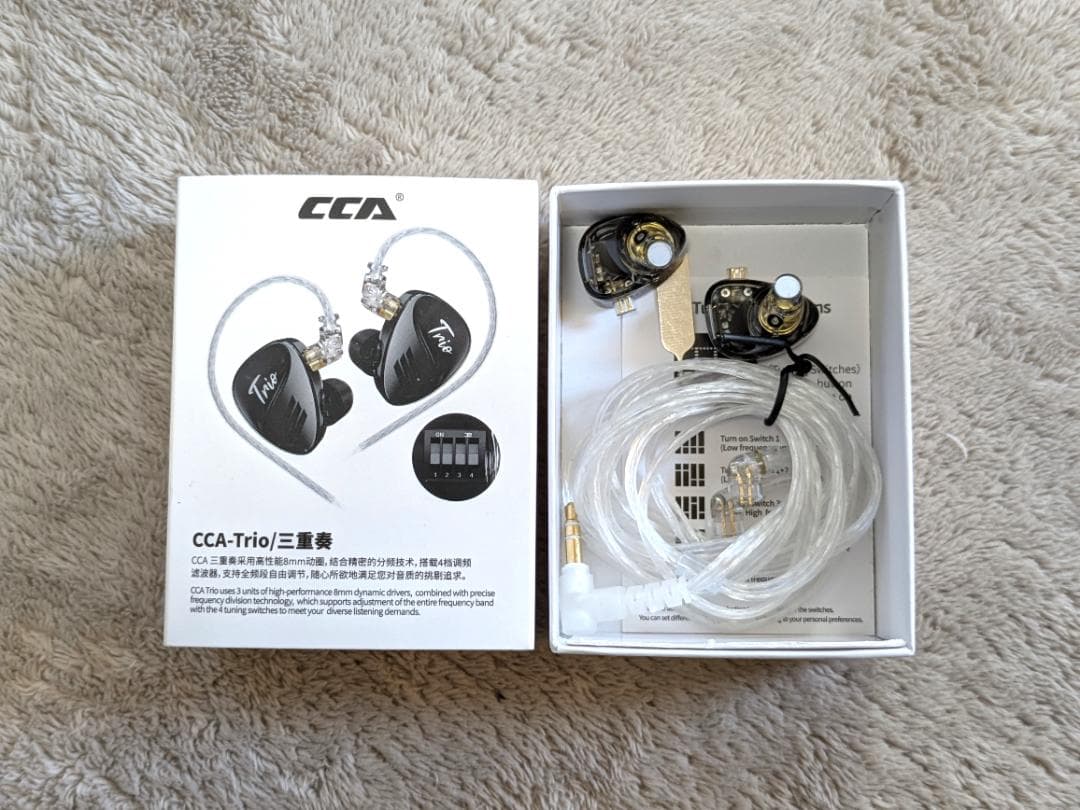 CCA / TRN イヤフォン ＋ 4.4mmバランスケーブル